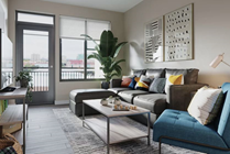 Fully-Furnished apartment with modern new furniture 